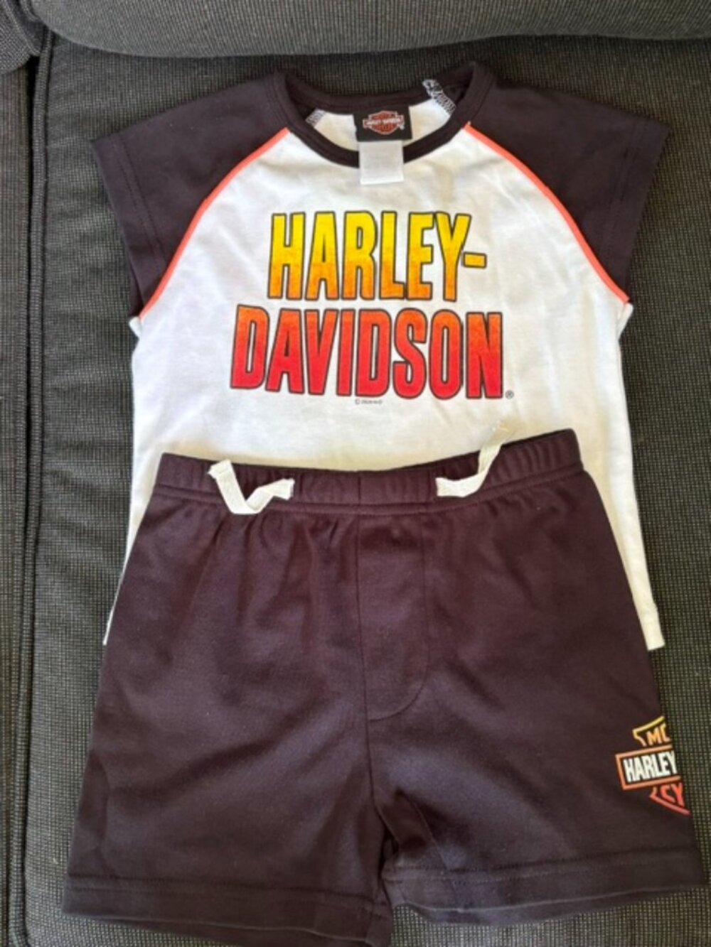 HARLEY DAVIDSON GIRLS SHORT SET